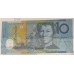 AUSTRALIA 1994 . TEN 10 DOLLAR BANKNOTE . EVANS/FRASER . FIRST PREFIX